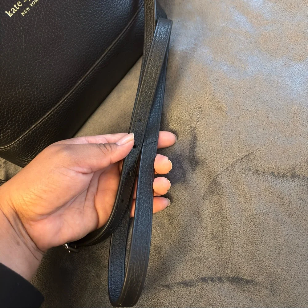 Kate Spade Black Pebbled Leather Crossbody Bag